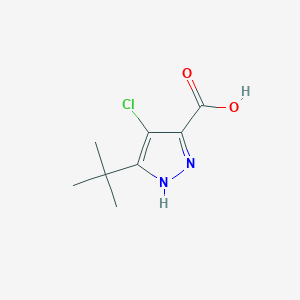 3-(tert-butyl)-4-chloro-1H-pyrazole-5-carboxylic acid