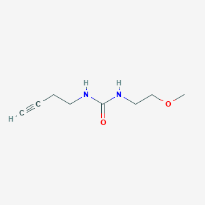 molecular formula C8H14N2O2 B2515805 1-(But-3-yn-1-yl)-3-(2-methoxyethyl)urea CAS No. 1351619-62-9