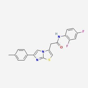 N-(2,4-difluorophenyl)-2-(6-(p-tolyl)imidazo[2,1-b]thiazol-3-yl)acetamide