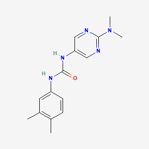 1-(2-(Dimethylamino)pyrimidin-5-yl)-3-(3,4-dimethylphenyl)urea