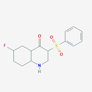 molecular formula C15H10FNO3S B2515812 3-(Benzenesulfonyl)-6-fluoro-1,4-dihydroquinolin-4-one CAS No. 902506-44-9