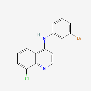 molecular formula C15H10BrClN2 B2515817 N-(3-bromophenyl)-8-chloroquinolin-4-amine CAS No. 955294-77-6
