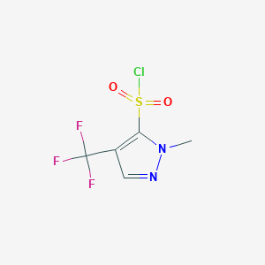 molecular formula C5H4ClF3N2O2S B2515823 1-Methyl-4-(trifluoromethyl)-1H-pyrazole-5-sulfonyl chloride CAS No. 2001746-01-4