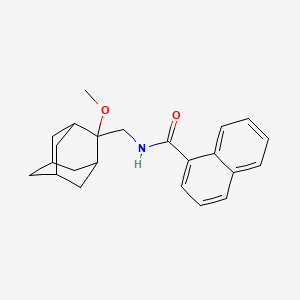 molecular formula C23H27NO2 B2515831 N-[(2-甲氧基金刚烷-2-基)甲基]萘-1-甲酰胺 CAS No. 1797090-55-1