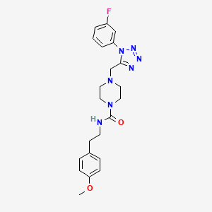 4-((1-(3-fluorophenyl)-1H-tetrazol-5-yl)methyl)-N-(4-methoxyphenethyl)piperazine-1-carboxamide