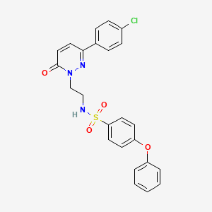 N-(2-(3-(4-chlorophenyl)-6-oxopyridazin-1(6H)-yl)ethyl)-4-phenoxybenzenesulfonamide