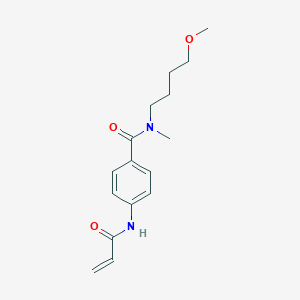 N-(4-Methoxybutyl)-N-methyl-4-(prop-2-enoylamino)benzamide