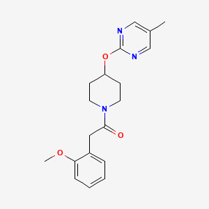 2-(2-Methoxyphenyl)-1-[4-(5-methylpyrimidin-2-yl)oxypiperidin-1-yl]ethanone