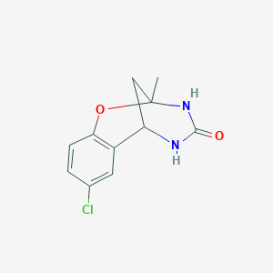 molecular formula C11H11ClN2O2 B2515856 8-chloro-2-methyl-2,3,5,6-tetrahydro-4H-2,6-methano-1,3,5-benzoxadiazocin-4-one CAS No. 899742-77-9