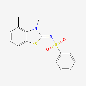 (Z)-N-(3,4-dimethylbenzo[d]thiazol-2(3H)-ylidene)benzenesulfonamide