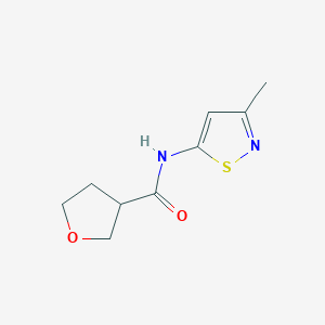 molecular formula C9H12N2O2S B2515893 N-(3-Methyl-1,2-thiazol-5-yl)oxolane-3-carboxamide CAS No. 2329050-61-3