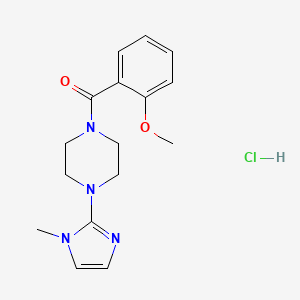 (2-methoxyphenyl)(4-(1-methyl-1H-imidazol-2-yl)piperazin-1-yl)methanone hydrochloride