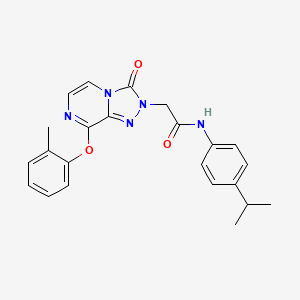 N-(4-isopropylphenyl)-2-[8-(2-methylphenoxy)-3-oxo[1,2,4]triazolo[4,3-a]pyrazin-2(3H)-yl]acetamide