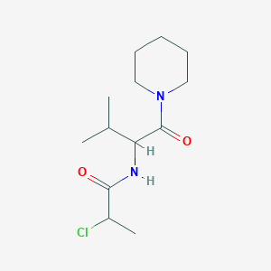 2-Chloro-N-(3-methyl-1-oxo-1-piperidin-1-ylbutan-2-yl)propanamide