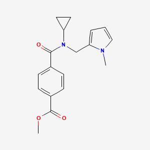 methyl 4-(cyclopropyl((1-methyl-1H-pyrrol-2-yl)methyl)carbamoyl)benzoate
