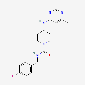 N-[(4-Fluorophenyl)methyl]-4-[(6-methylpyrimidin-4-yl)amino]piperidine-1-carboxamide