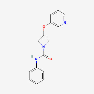 N-phenyl-3-(pyridin-3-yloxy)azetidine-1-carboxamide