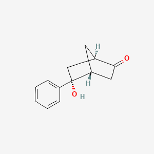 molecular formula C13H14O2 B2515935 (1R,4R,5R)-5-Hydroxy-5-phenylbicyclo[2.2.1]heptan-2-one CAS No. 2375247-91-7