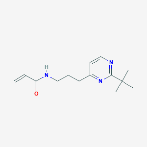 N-[3-(2-tert-butylpyrimidin-4-yl)propyl]prop-2-enamide