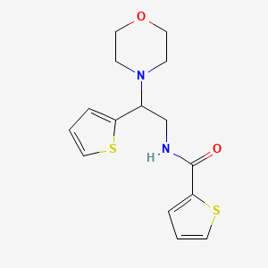 molecular formula C15H18N2O2S2 B2515942 N-(2-morpholino-2-(thiophen-2-yl)ethyl)thiophene-2-carboxamide CAS No. 898495-19-7