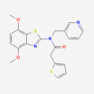 N-(4,7-dimethoxybenzo[d]thiazol-2-yl)-N-(pyridin-3-ylmethyl)-2-(thiophen-2-yl)acetamide