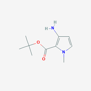molecular formula C10H16N2O2 B2515950 Tert-butyl 3-amino-1-methylpyrrole-2-carboxylate CAS No. 2248388-74-9