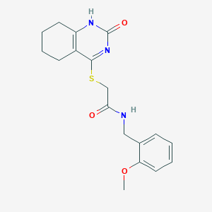 N-(2-methoxybenzyl)-2-((2-oxo-1,2,5,6,7,8-hexahydroquinazolin-4-yl)thio)acetamide