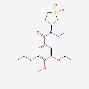 molecular formula C19H29NO6S B2515963 N-(1,1-dioxidotetrahydrothiophen-3-yl)-3,4,5-triethoxy-N-ethylbenzamide CAS No. 898413-39-3