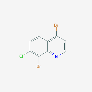 molecular formula C9H4Br2ClN B2515974 4,8-Dibromo-7-chloroquinoline CAS No. 1698782-29-4