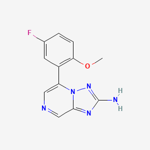 5-(5-Fluoro-2-methoxyphenyl)-[1,2,4]triazolo[1,5-A]pyrazin-2-amine