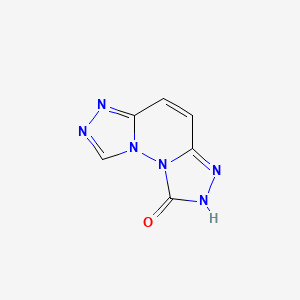 molecular formula C6H4N6O B2515982 1,2,4,5,10,11-Hexazatricyclo[7.3.0.02,6]dodeca-5,7,9,11-tetraen-3-one CAS No. 73228-32-7
