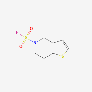 molecular formula C7H8FNO2S2 B2515984 6,7-Dihydro-4H-thieno[3,2-c]pyridine-5-sulfonyl fluoride CAS No. 2470440-52-7