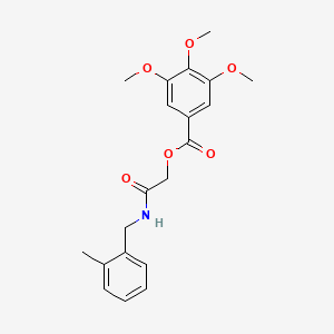 molecular formula C20H23NO6 B2515987 [2-[(2-Methylphenyl)methylamino]-2-oxoethyl] 3,4,5-trimethoxybenzoate CAS No. 1794777-96-0