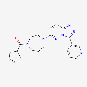 Cyclopent-3-en-1-yl-[4-(3-pyridin-3-yl-[1,2,4]triazolo[4,3-b]pyridazin-6-yl)-1,4-diazepan-1-yl]methanone