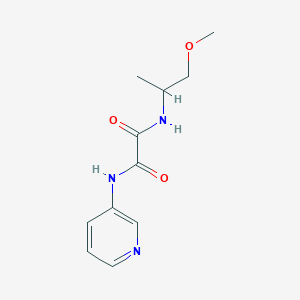 molecular formula C11H15N3O3 B2516002 N1-(1-甲氧基丙烷-2-基)-N2-(吡啶-3-基)草酰胺 CAS No. 920188-90-5