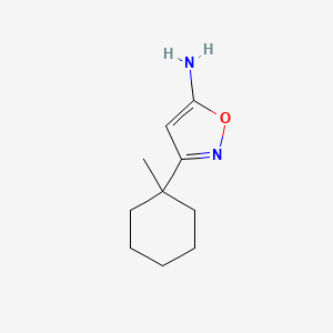 molecular formula C10H16N2O B2516015 3-(1-Methylcyclohexyl)-1,2-oxazol-5-amine CAS No. 1695682-54-2