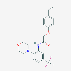 molecular formula C21H23F3N2O3 B251602 2-(4-ethylphenoxy)-N-[2-morpholin-4-yl-5-(trifluoromethyl)phenyl]acetamide 
