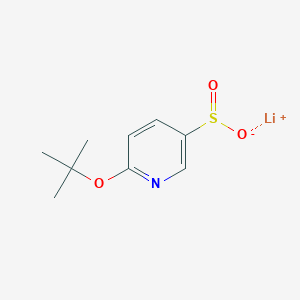 Lithium(1+) ion 6-(tert-butoxy)pyridine-3-sulfinate