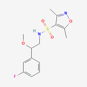 N-(2-(3-fluorophenyl)-2-methoxyethyl)-3,5-dimethylisoxazole-4-sulfonamide