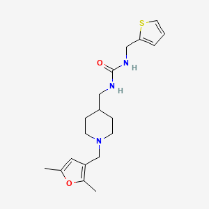 1-((1-((2,5-Dimethylfuran-3-yl)methyl)piperidin-4-yl)methyl)-3-(thiophen-2-ylmethyl)urea