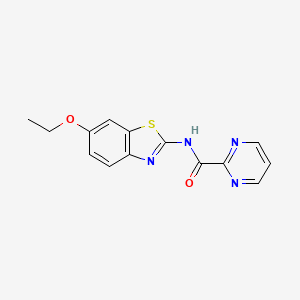 molecular formula C14H12N4O2S B2516048 N-(6-ethoxybenzo[d]thiazol-2-yl)pyrimidine-2-carboxamide CAS No. 1251558-04-9