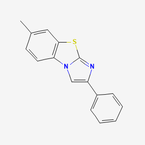 molecular formula C16H12N2S B2516051 7-Méthyl-2-phénylimidazo[2,1-b][1,3]benzothiazole CAS No. 7178-23-6