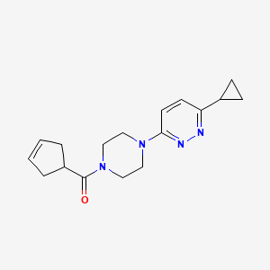 3-[4-(cyclopent-3-ene-1-carbonyl)piperazin-1-yl]-6-cyclopropylpyridazine