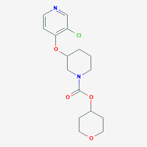 tetrahydro-2H-pyran-4-yl 3-((3-chloropyridin-4-yl)oxy)piperidine-1-carboxylate