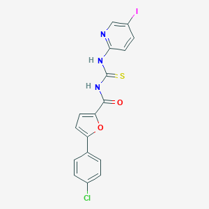molecular formula C17H11ClIN3O2S B251607 5-(4-chlorophenyl)-N-[(5-iodopyridin-2-yl)carbamothioyl]furan-2-carboxamide 