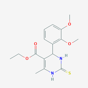 Ethyl 4-(2,3-dimethoxyphenyl)-6-methyl-2-thioxo-1,2,3,4-tetrahydropyrimidine-5-carboxylate