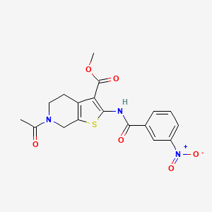 Methyl 6-acetyl-2-(3-nitrobenzamido)-4,5,6,7-tetrahydrothieno[2,3-c]pyridine-3-carboxylate