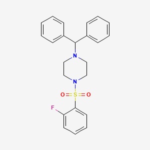 1-(Diphenylmethyl)-4-(2-fluorobenzenesulfonyl)piperazine