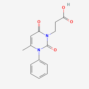 3-(4-methyl-2,6-dioxo-3-phenyl-3,6-dihydropyrimidin-1(2H)-yl)propanoic acid