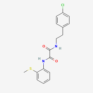 molecular formula C17H17ClN2O2S B2516121 N1-(4-chlorophenethyl)-N2-(2-(methylthio)phenyl)oxalamide CAS No. 941962-90-9